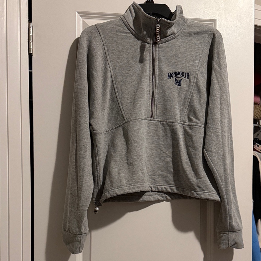 Monmouth University Gray Quarter-Zip Sweatshirt